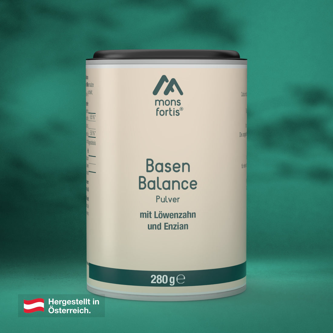Mons Fortis Basen Balance Pulver, 280 g Dose – Basenpulver für den Säure-Basen-Haushalt