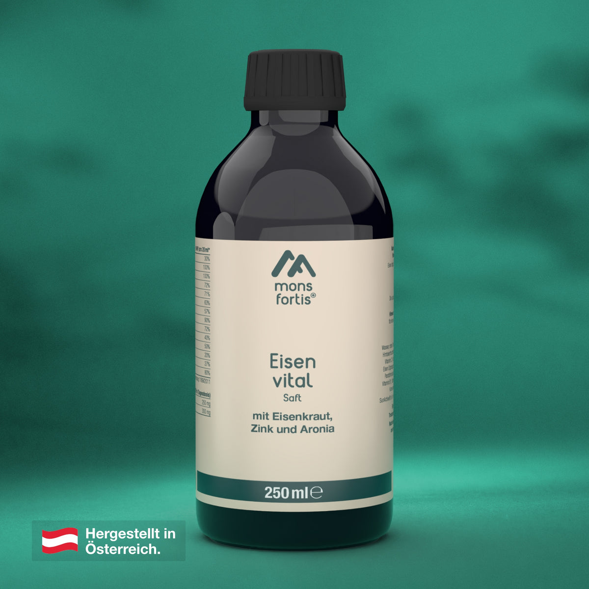 Mons Fortis Eisen Vital Saft flüssig, 250 ml – bei Eisenmangel