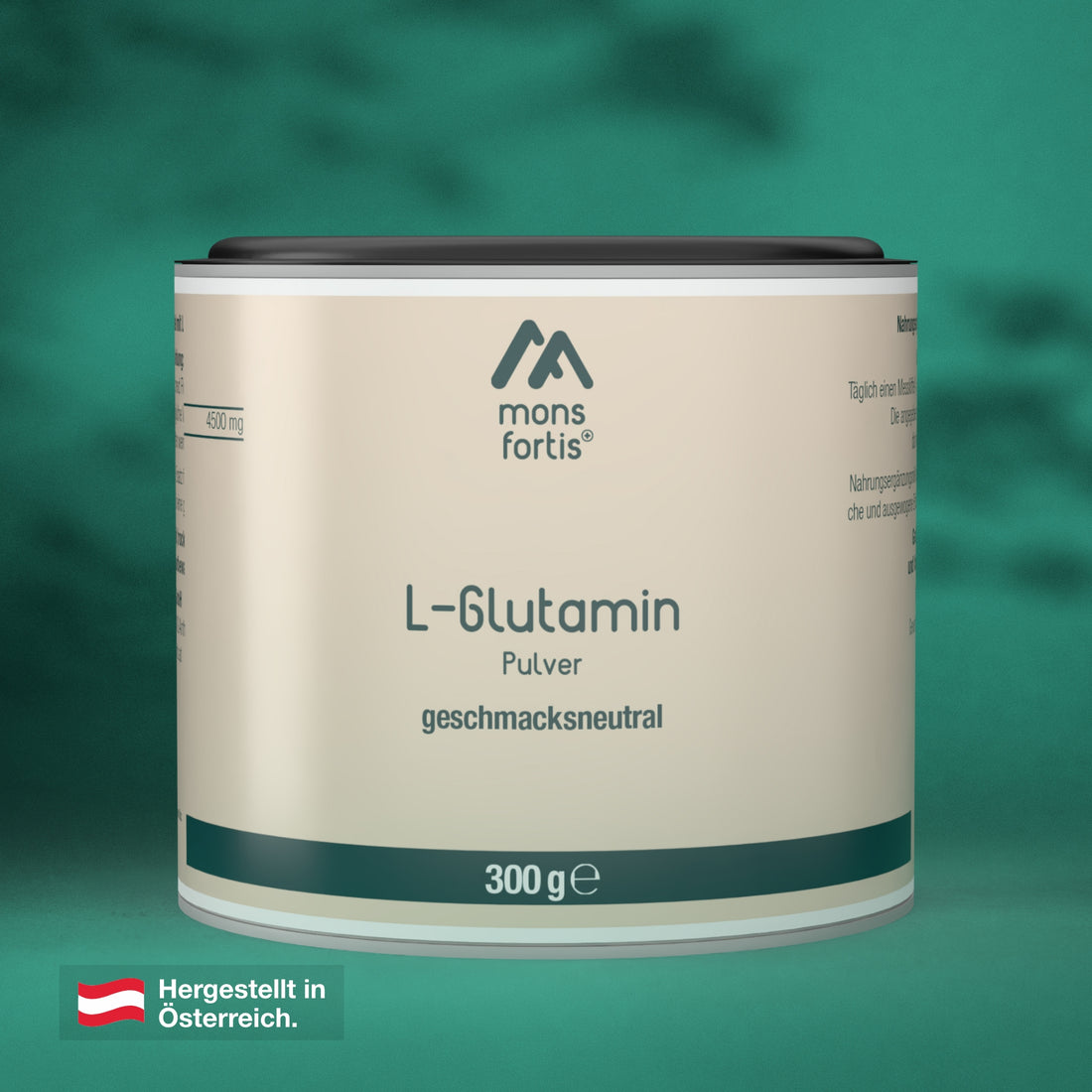 mons fortis l-glutamin pulver 300 g Dose
