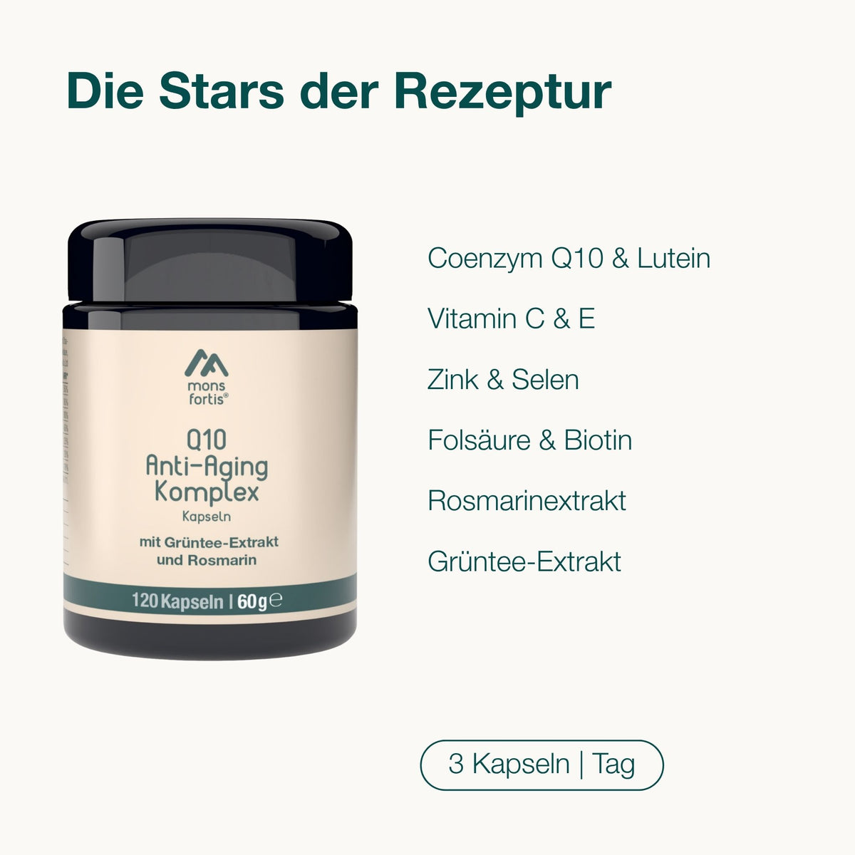 Q10 Anti-Aging-Komplex Kapseln 120 Stück