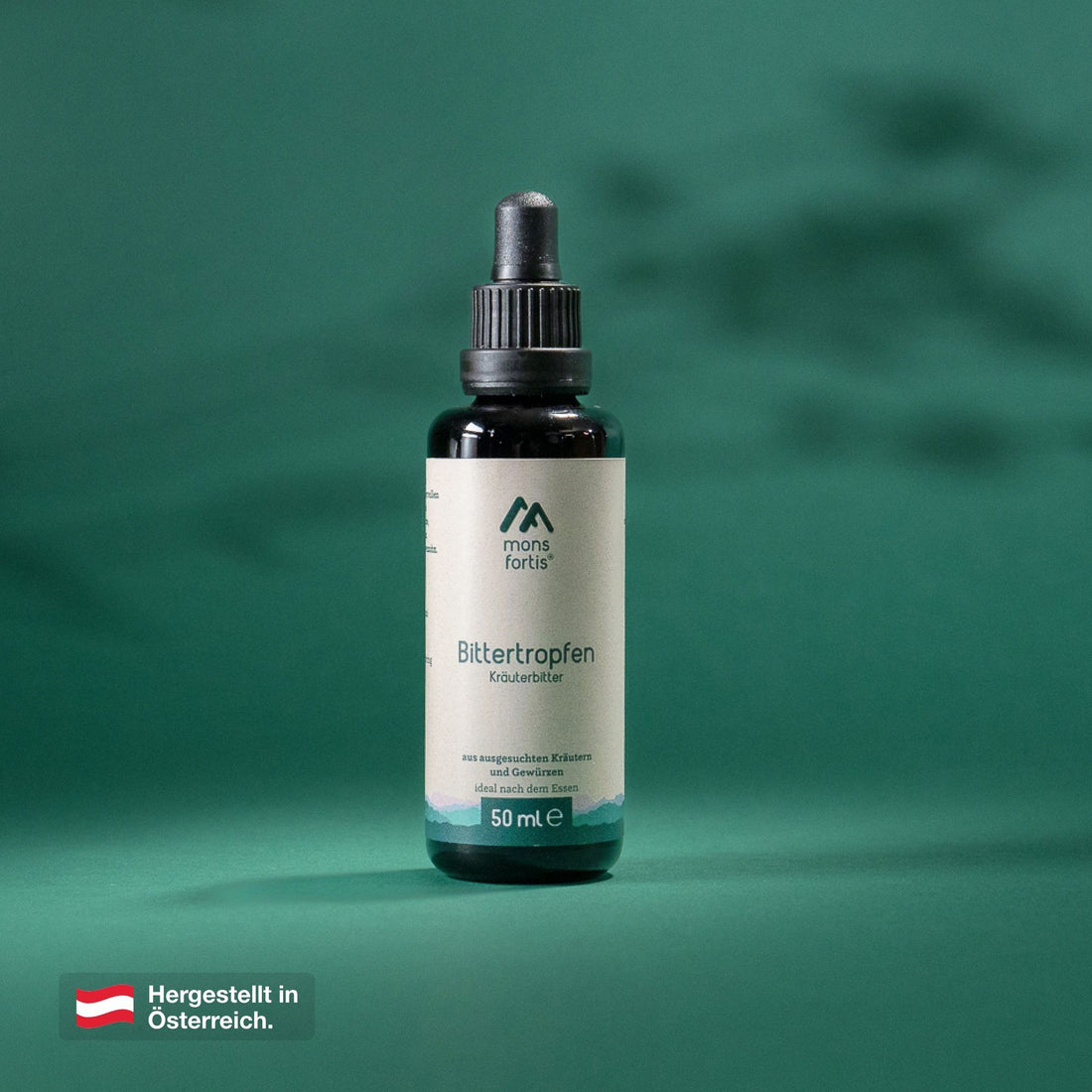 Mons Fortis Bittertropfen 58 % vol., 50 ml – Bitterstoffe aus Kräutern