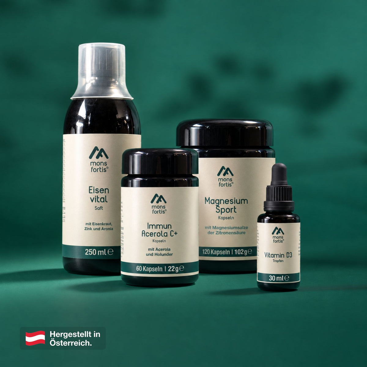 Mons Fortis Feel Well Woman Bundle – Vitamine für Frauen mit Eisen, Magnesium und Vitamin C