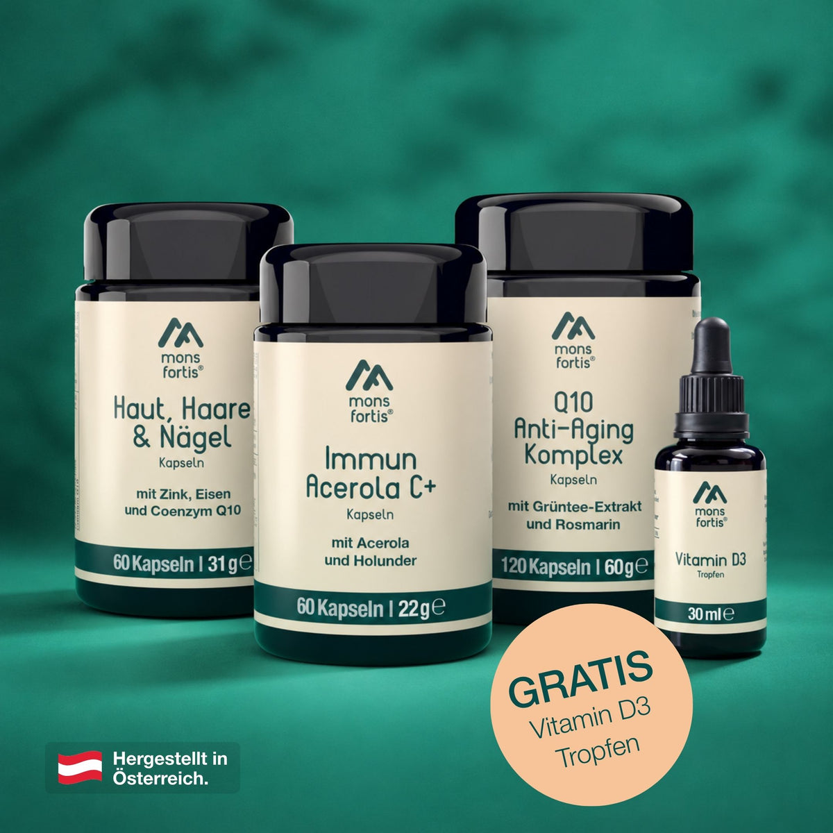 Mons Fortis Inner Beauty Bundle – Beauty-Vitamine für Haut, Haare, Nägel und Anti-Aging