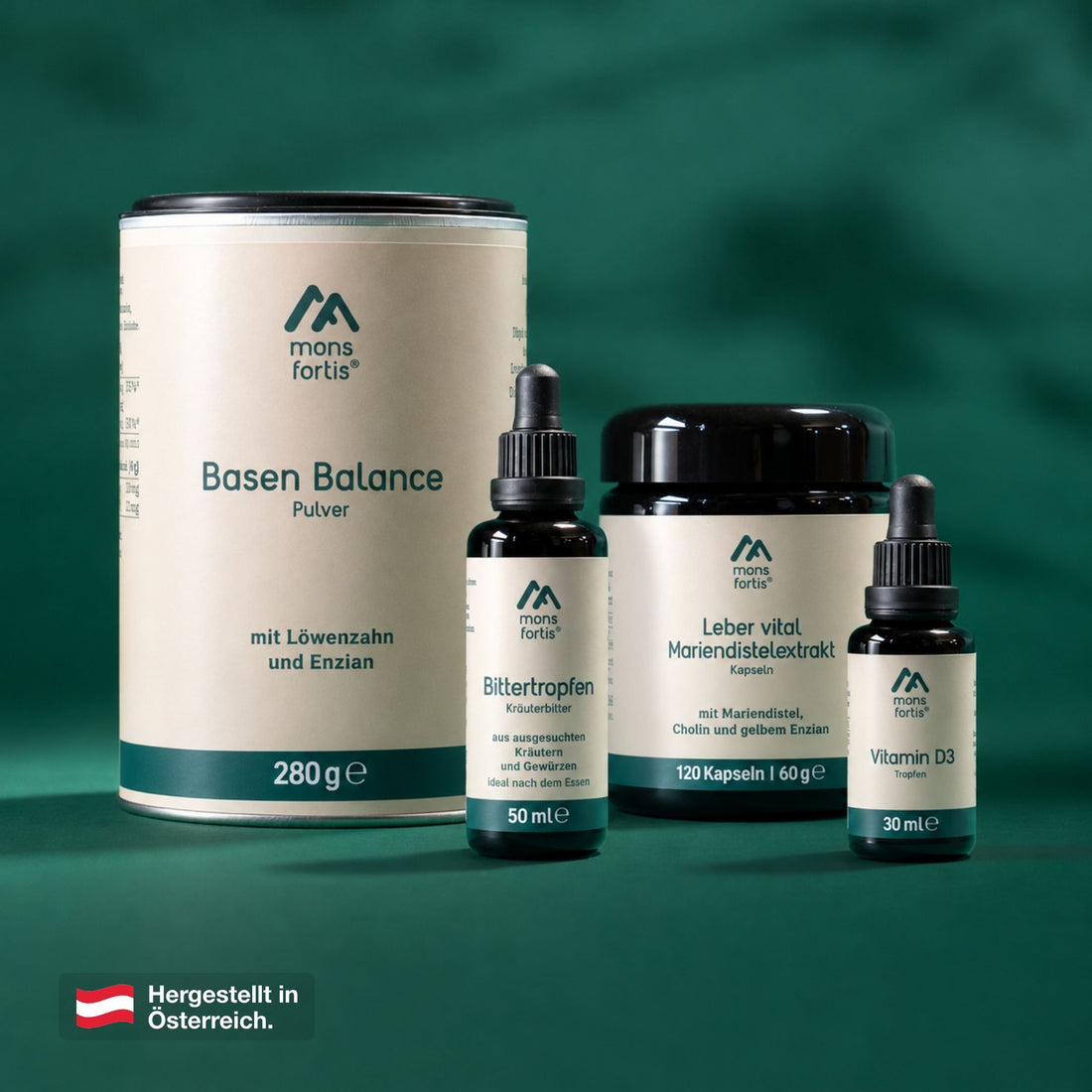 Mons Fortis Stoffwechsel-Bundle – Leberkur und Basen-Set zum Stoffwechsel ankurbeln