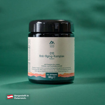 Mons Fortis Q10 Anti-Aging Komplex Kapseln, 120 Stück – Coenzym Q10 hochdosiert