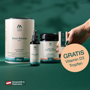 Mons Fortis Stoffwechsel-Bundle – Leberkur und Basen-Set zum Stoffwechsel ankurbeln