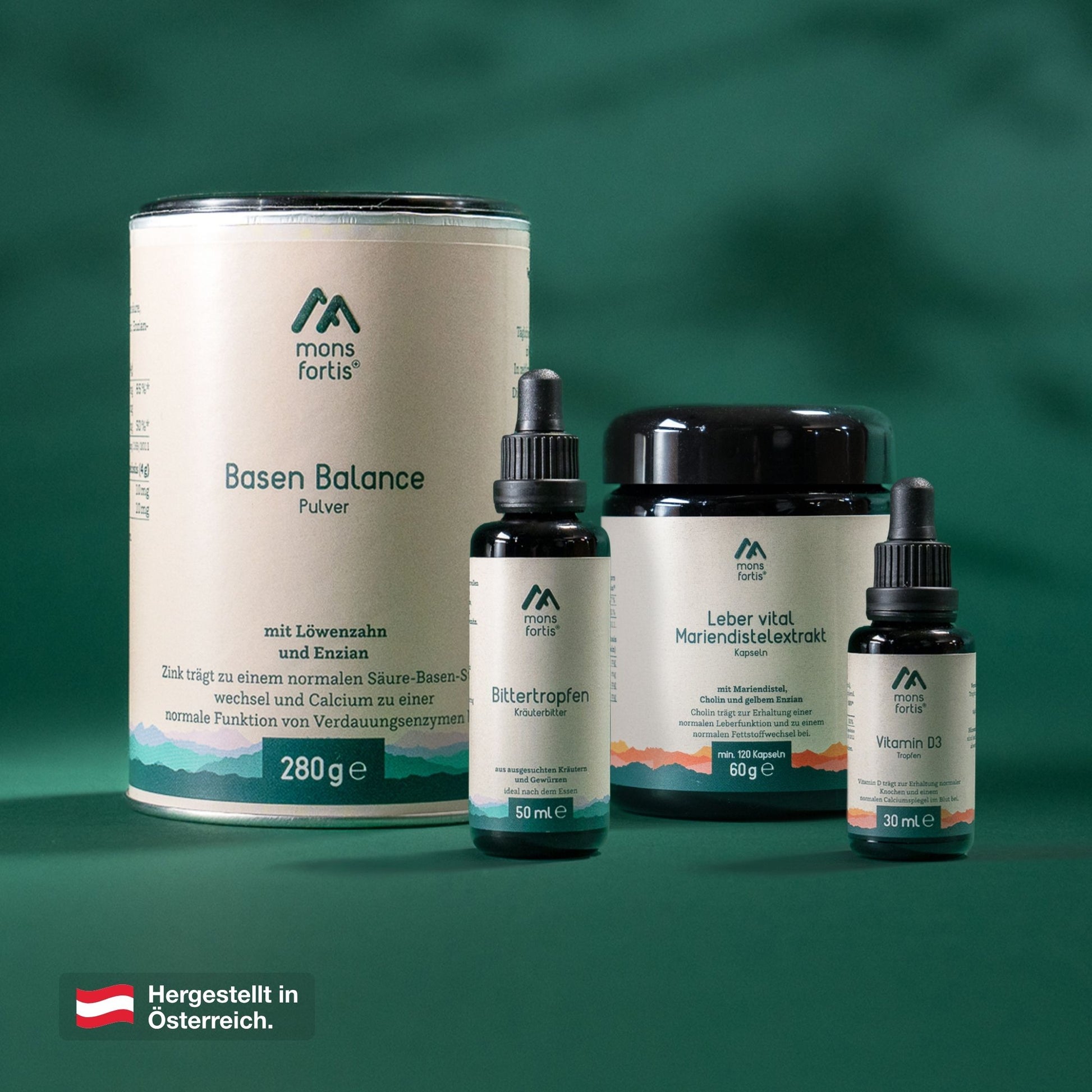 Mons Fortis Stoffwechsel-Bundle – Leberkur und Basen-Set zum Stoffwechsel ankurbeln