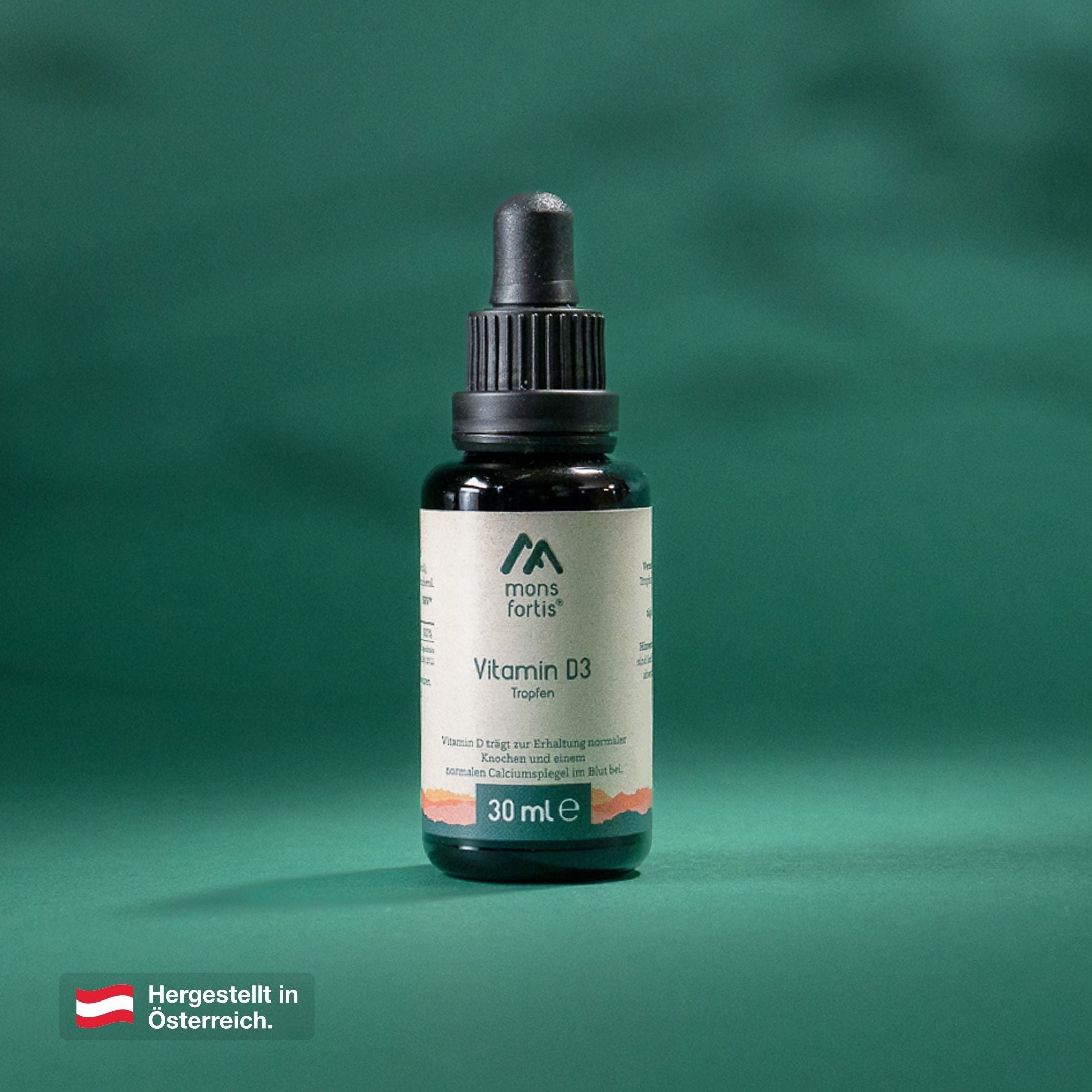 Mons Fortis Vitamin D3 Tropfen hochdosiert, 30 ml Fläschchen